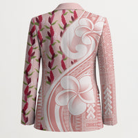Samoa Teuila Blazer Pink Samoan Siapo Motifs LT05 - Polynesian Pride