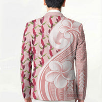 Samoa Teuila Blazer Pink Samoan Siapo Motifs LT05 - Polynesian Pride