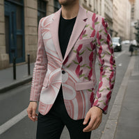 Samoa Teuila Blazer Pink Samoan Siapo Motifs LT05 - Polynesian Pride
