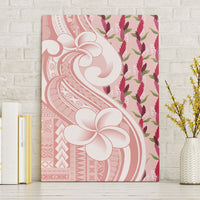 Samoa Teuila Canvas Wall Art Pink Samoan Siapo Motifs LT05 Without Frame Pink - Polynesian Pride