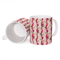 Samoa Teuila Ceramic Mug Pink Samoan Siapo Motifs LT05 - Polynesian Pride