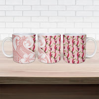 Samoa Teuila Ceramic Mug Pink Samoan Siapo Motifs LT05 - Polynesian Pride