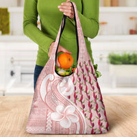Samoa Teuila Grocery Bag Pink Samoan Siapo Motifs LT05 - Polynesian Pride