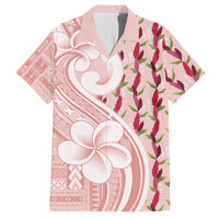Samoa Teuila Hawaiian Shirt Pink Samoan Siapo Motifs LT05 Pink - Polynesian Pride