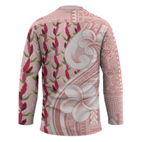 Samoa Teuila Hockey Jersey Pink Samoan Siapo Motifs LT05 - Polynesian Pride