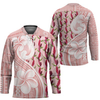 Samoa Teuila Hockey Jersey Pink Samoan Siapo Motifs LT05 - Polynesian Pride