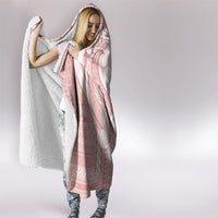 Samoa Teuila Hooded Blanket Pink Samoan Siapo Motifs LT05 - Polynesian Pride