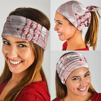 Samoa Teuila Neck Gaiter Pink Samoan Siapo Motifs LT05 - Polynesian Pride