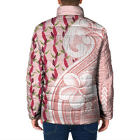 Samoa Teuila Padded Jacket Pink Samoan Siapo Motifs LT05 - Polynesian Pride