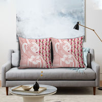 Samoa Teuila Pillow Cover Pink Samoan Siapo Motifs LT05 - Polynesian Pride