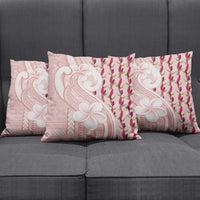 Samoa Teuila Pillow Cover Pink Samoan Siapo Motifs LT05 - Polynesian Pride