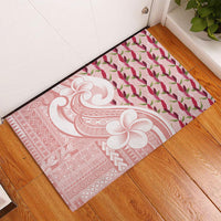 Samoa Teuila Rubber Doormat Pink Samoan Siapo Motifs LT05 - Polynesian Pride