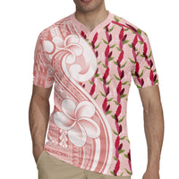 Samoa Teuila Rugby Jersey Pink Samoan Siapo Motifs LT05 - Polynesian Pride