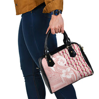 Samoa Teuila Shoulder Handbag Pink Samoan Siapo Motifs LT05 - Polynesian Pride