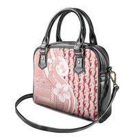 Samoa Teuila Shoulder Handbag Pink Samoan Siapo Motifs LT05 - Polynesian Pride