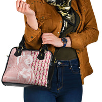 Samoa Teuila Shoulder Handbag Pink Samoan Siapo Motifs LT05 - Polynesian Pride