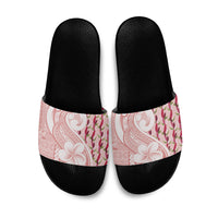 Samoa Teuila Slide Sandals Pink Samoan Siapo Motifs LT05 Pink - Polynesian Pride