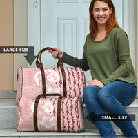 Samoa Teuila Travel Bag Pink Samoan Siapo Motifs LT05 - Polynesian Pride