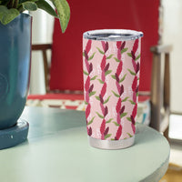 Samoa Teuila Tumbler Cup Pink Samoan Siapo Motifs LT05 - Polynesian Pride