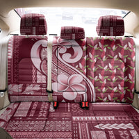 Samoa Teuila Back Car Seat Cover Maroon Samoan Siapo Motifs LT05 - Polynesian Pride