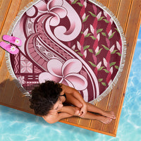 Samoa Teuila Beach Blanket Maroon Samoan Siapo Motifs LT05 - Polynesian Pride