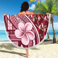 Samoa Teuila Beach Blanket Maroon Samoan Siapo Motifs LT05 - Polynesian Pride