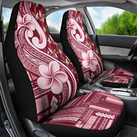 Samoa Teuila Car Seat Cover Maroon Samoan Siapo Motifs LT05 - Polynesian Pride