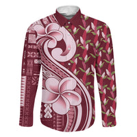Samoa Teuila Family Matching Mermaid Dress and Hawaiian Shirt Maroon Samoan Siapo Motifs LT05 Daughter's Dress Maroon - Polynesian Pride