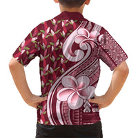 Samoa Teuila Hawaiian Shirt Maroon Samoan Siapo Motifs LT05 - Polynesian Pride