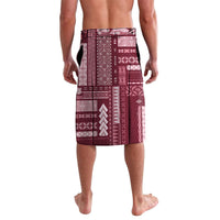 Samoa Teuila Lavalava Maroon Samoan Siapo Motifs LT05 - Polynesian Pride