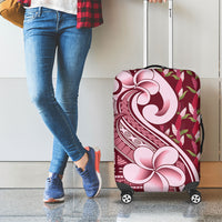 Samoa Teuila Luggage Cover Maroon Samoan Siapo Motifs LT05 - Polynesian Pride