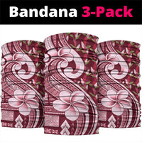 Samoa Teuila Neck Gaiter Maroon Samoan Siapo Motifs LT05 package One Size: 25*50cm Maroon - Polynesian Pride