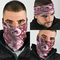 Samoa Teuila Neck Gaiter Maroon Samoan Siapo Motifs LT05 - Polynesian Pride