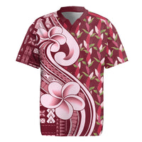 Samoa Teuila Rugby Jersey Maroon Samoan Siapo Motifs LT05 Maroon - Polynesian Pride