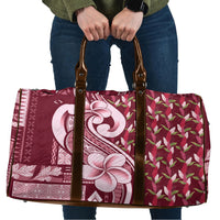 Samoa Teuila Travel Bag Maroon Samoan Siapo Motifs LT05 Maroon - Polynesian Pride