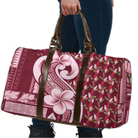 Samoa Teuila Travel Bag Maroon Samoan Siapo Motifs LT05 - Polynesian Pride