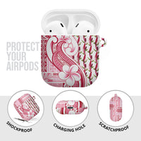 Samoa Teuila AirPods Case White Samoan Siapo Motifs LT05 - Polynesian Pride