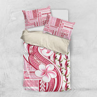 Samoa Teuila Bedding Set White Samoan Siapo Motifs LT05 US Twin 172cm x 218cm White - Polynesian Pride