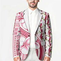 Samoa Teuila Blazer White Samoan Siapo Motifs LT05 - Polynesian Pride
