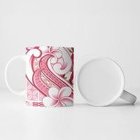 Samoa Teuila Ceramic Mug White Samoan Siapo Motifs LT05 - Polynesian Pride
