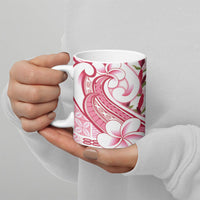 Samoa Teuila Ceramic Mug White Samoan Siapo Motifs LT05 - Polynesian Pride