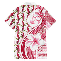 Samoa Teuila Family Matching Long Sleeve Bodycon Dress and Hawaiian Shirt White Samoan Siapo Motifs LT05 - Polynesian Pride