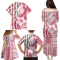 Samoa Teuila Family Matching Puletasi and Hawaiian Shirt White Samoan Siapo Motifs LT05 - Polynesian Pride