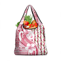 Samoa Teuila Grocery Bag White Samoan Siapo Motifs LT05 1-pack One Size White - Polynesian Pride