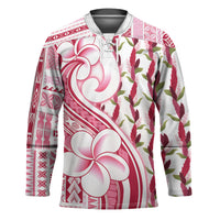 Samoa Teuila Hockey Jersey White Samoan Siapo Motifs LT05 Unisex White - Polynesian Pride