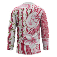 Samoa Teuila Hockey Jersey White Samoan Siapo Motifs LT05 - Polynesian Pride