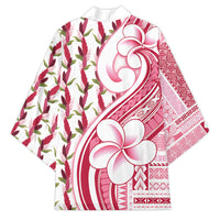 Samoa Teuila Kimono White Samoan Siapo Motifs LT05 - Polynesian Pride