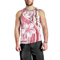 Samoa Teuila Men Tank Top White Samoan Siapo Motifs LT05 - Polynesian Pride
