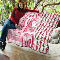 Samoa Teuila Quilt White Samoan Siapo Motifs LT05 - Polynesian Pride