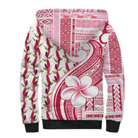 Samoa Teuila Sherpa Hoodie White Samoan Siapo Motifs LT05 - Polynesian Pride